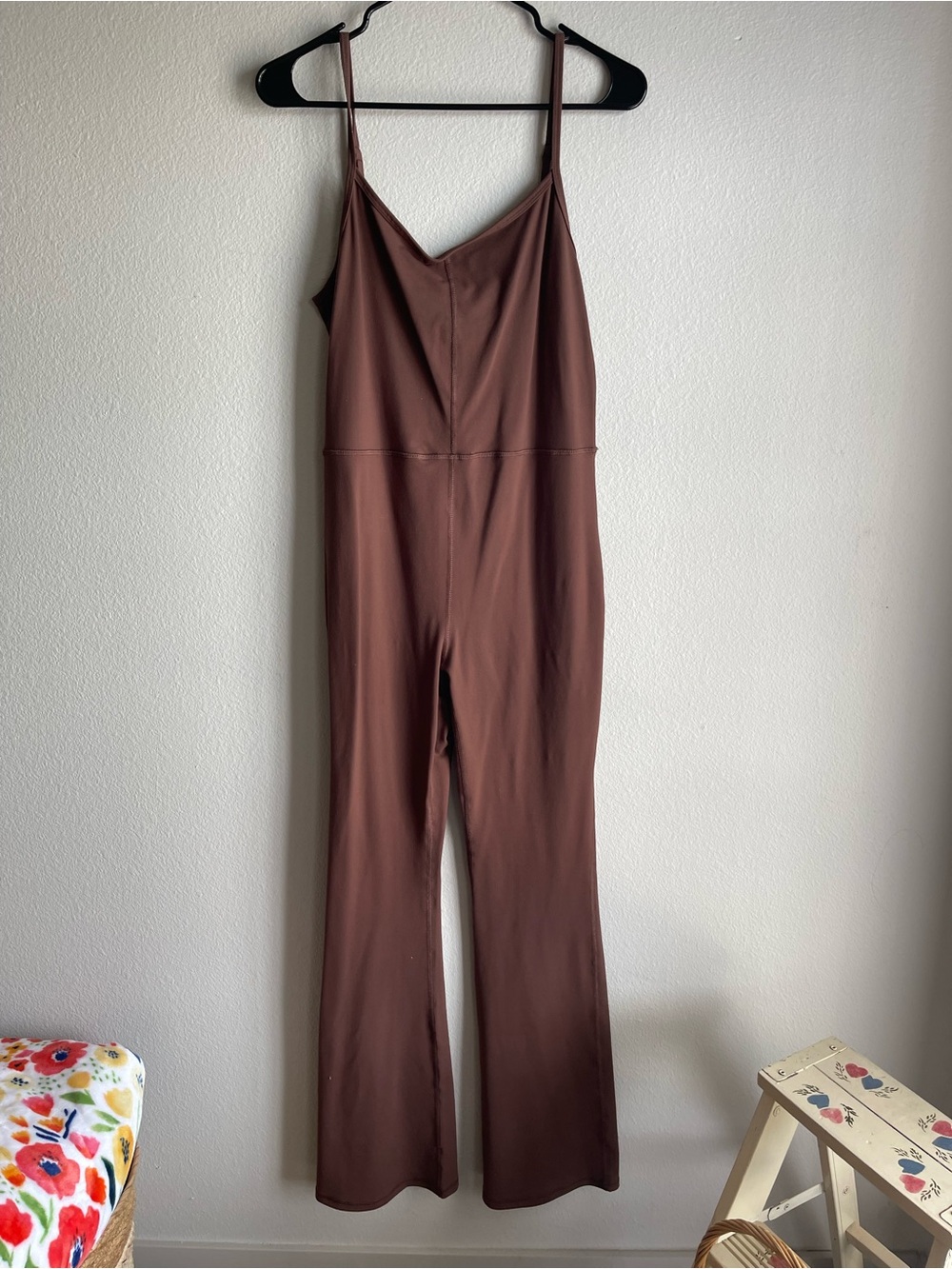 Brown Spaghetti-Strap Jumpsuit